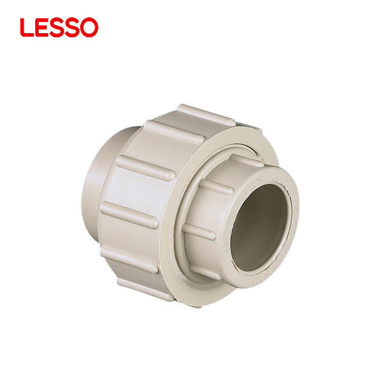 LESSO wholesale corrosion resistance water supply accessory plastic 25 63mm ppr thread union