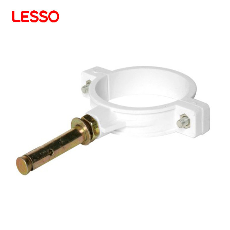 LESSO pvc pipe fitting saddle clamp small pipe clamp