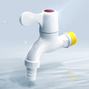 LESSO Easy Installation durable Sink Basin tap white pvc quick connect washing machine bathroom plastic water faucet