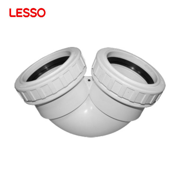 LESSO factory price lower installation costs elbows 90 pvc pipe fittings sweep tee pipe pvc fittings for plumbing