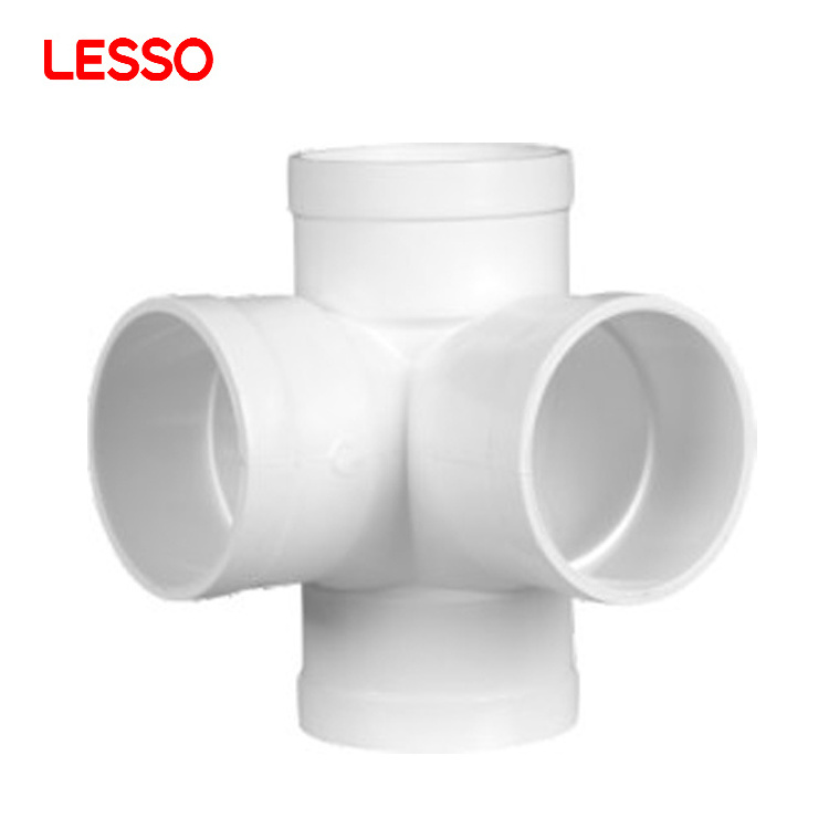 LESSO factory price lower installation costs elbows 90 pvc pipe fittings sweep tee pipe pvc fittings for plumbing