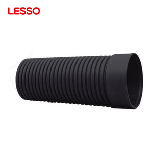 LESSO sewage discharge irrigation corrosion resistance durable 6 inch hdpe double wall corrugated pipe