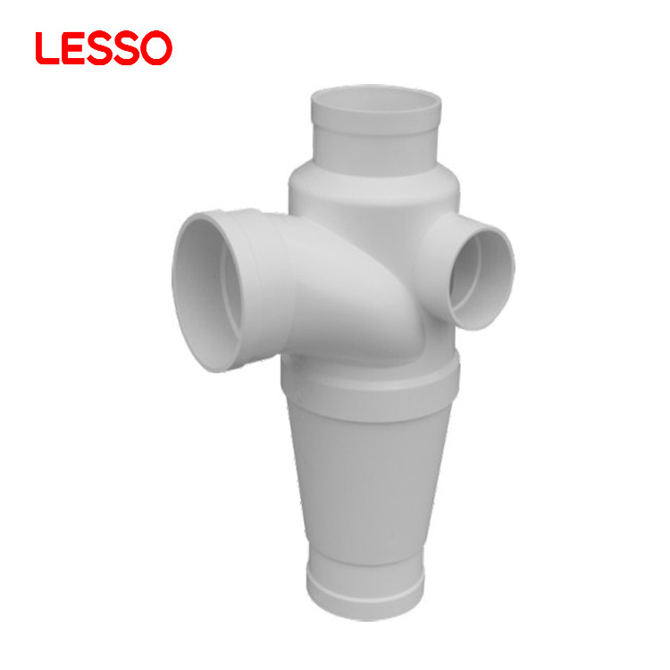 LESSO wholesale durable elbow pvc fittings and pipe eddy flow tee pvc pipe fitting accessories suppliers