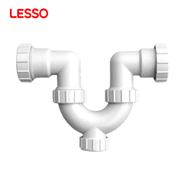 LESSO PVC-U Drainage Pipe Fittings plastic floor sanitary U Trap