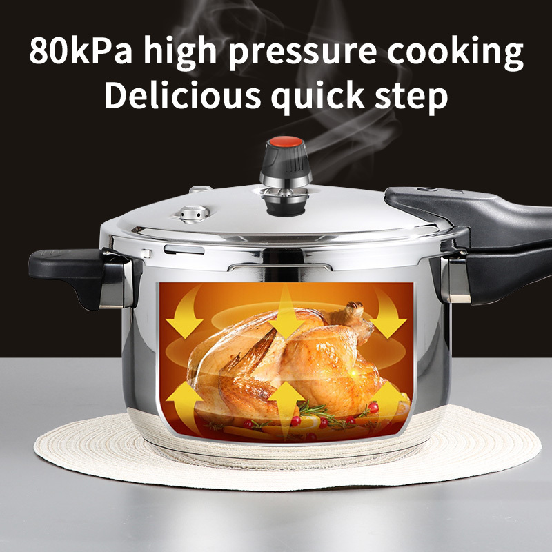 Liantong Factory Multi Functional Commercial Stainless Steel 201 304 Gas Induction Pressure Cooker