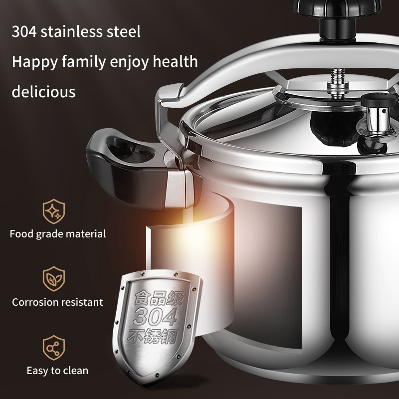 Hot sell supplies stainless steel pressure cooker gas induction commercial pressure cooker pot