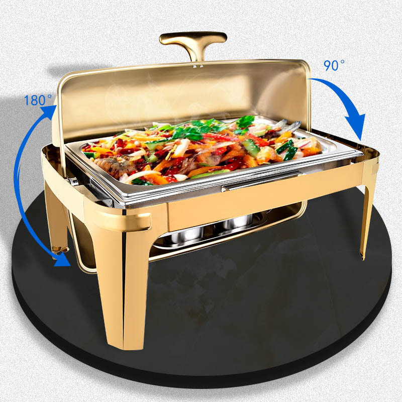 9 liter chaffing dishes buffet set chaffing dish food warmer stainless steel gold color chaffing dishes buffet catering