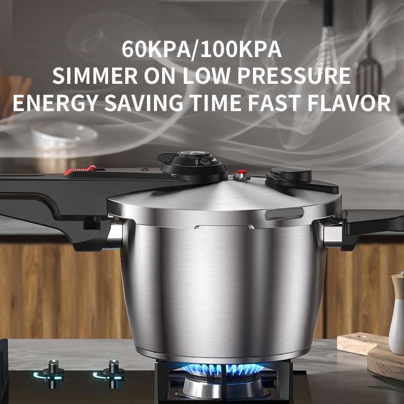 Safety Cookware Household Multi Function Stainless Steel Pressure Pot Cookers Energy Time Saving Pressure Cooker