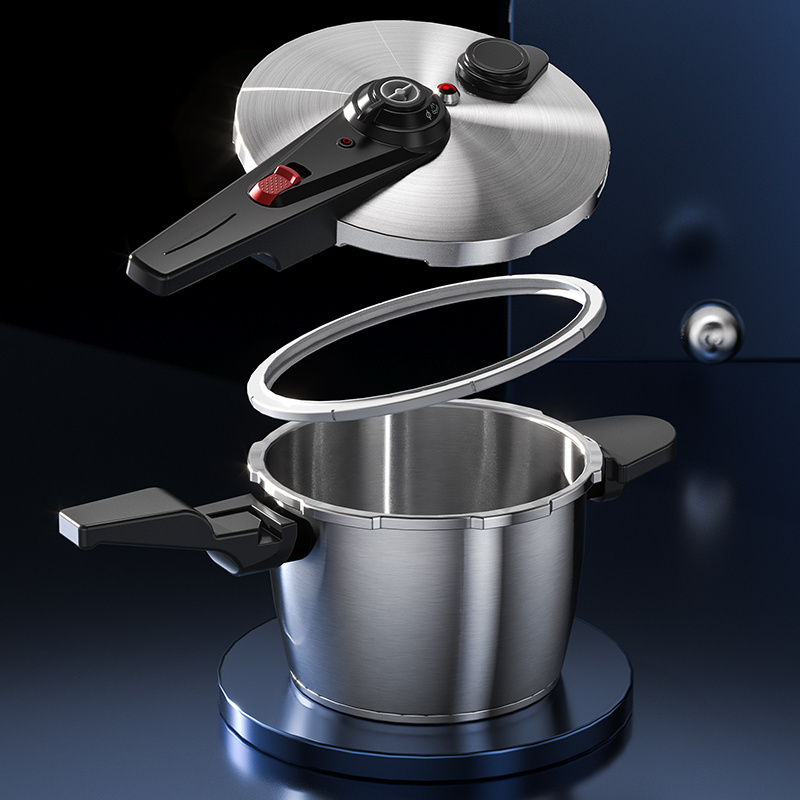 Stainless steel pressure cooking pot with safe pressure adjusting high quality pressure cooker