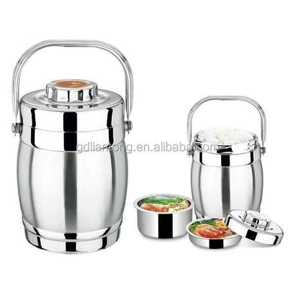 Stainless steel thermos food carrier storage container for take away