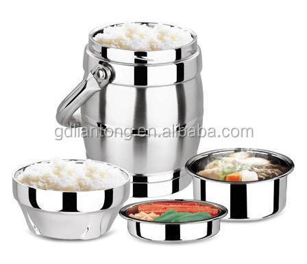 Stainless steel thermos food carrier storage container for take away