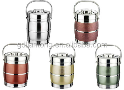 Stainless steel thermos food carrier storage container for take away