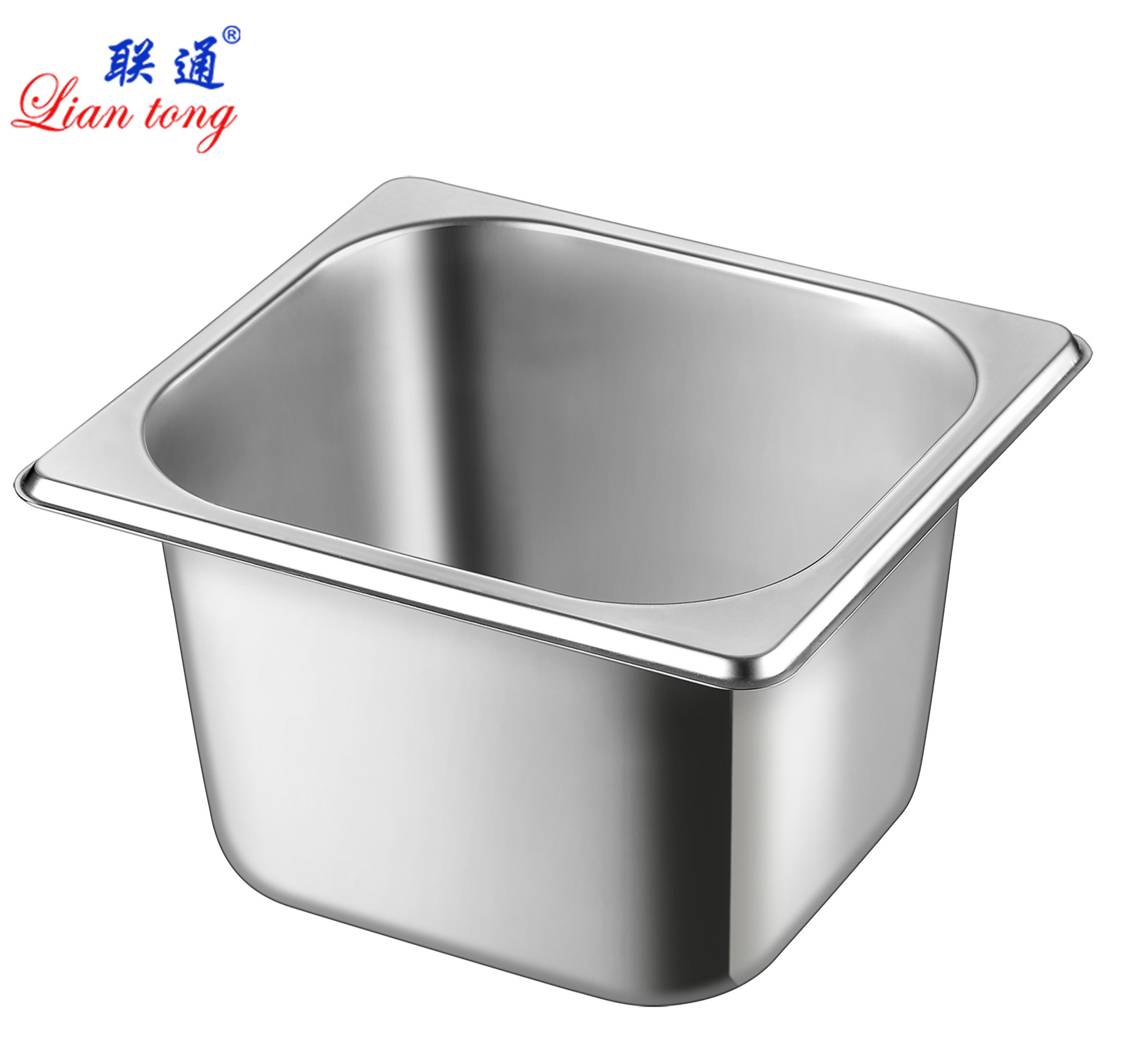 Factory wholesale   stainless steel   American  gn pan ice cream pan container with lid cover