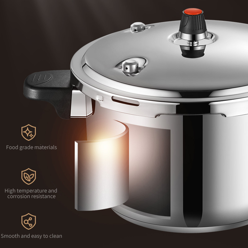 Liantong Factory Multi Functional Commercial Stainless Steel 201 304 Gas Induction Pressure Cooker