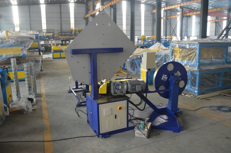 Automatic spiral round air duct machine