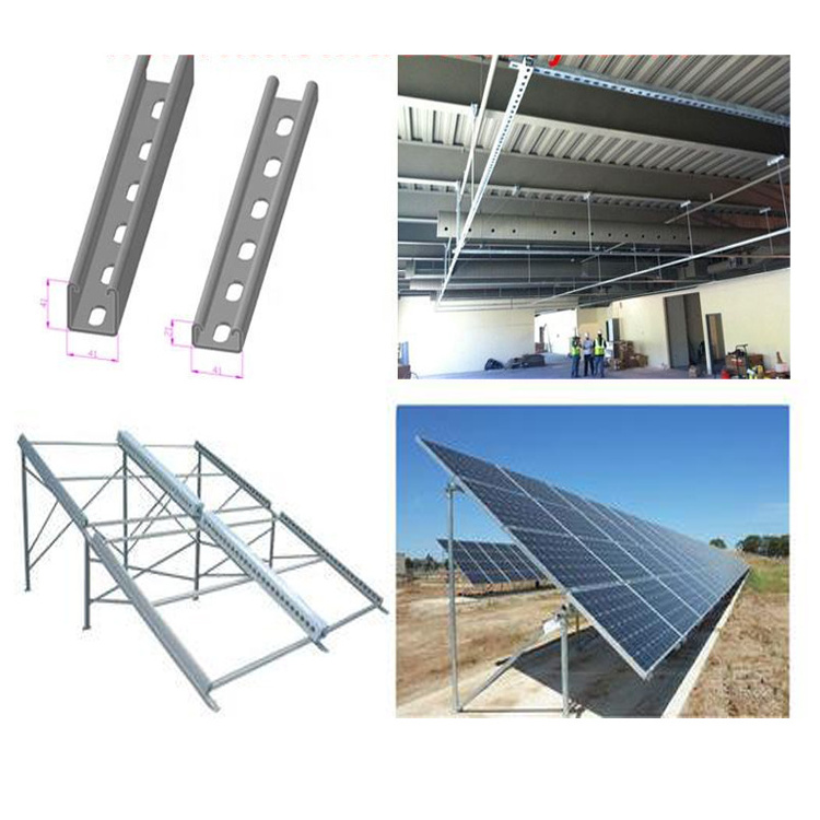 factory sale  Solar Bracket C channel roll forming machine C Solar Strut Channel Roll Forming Machine