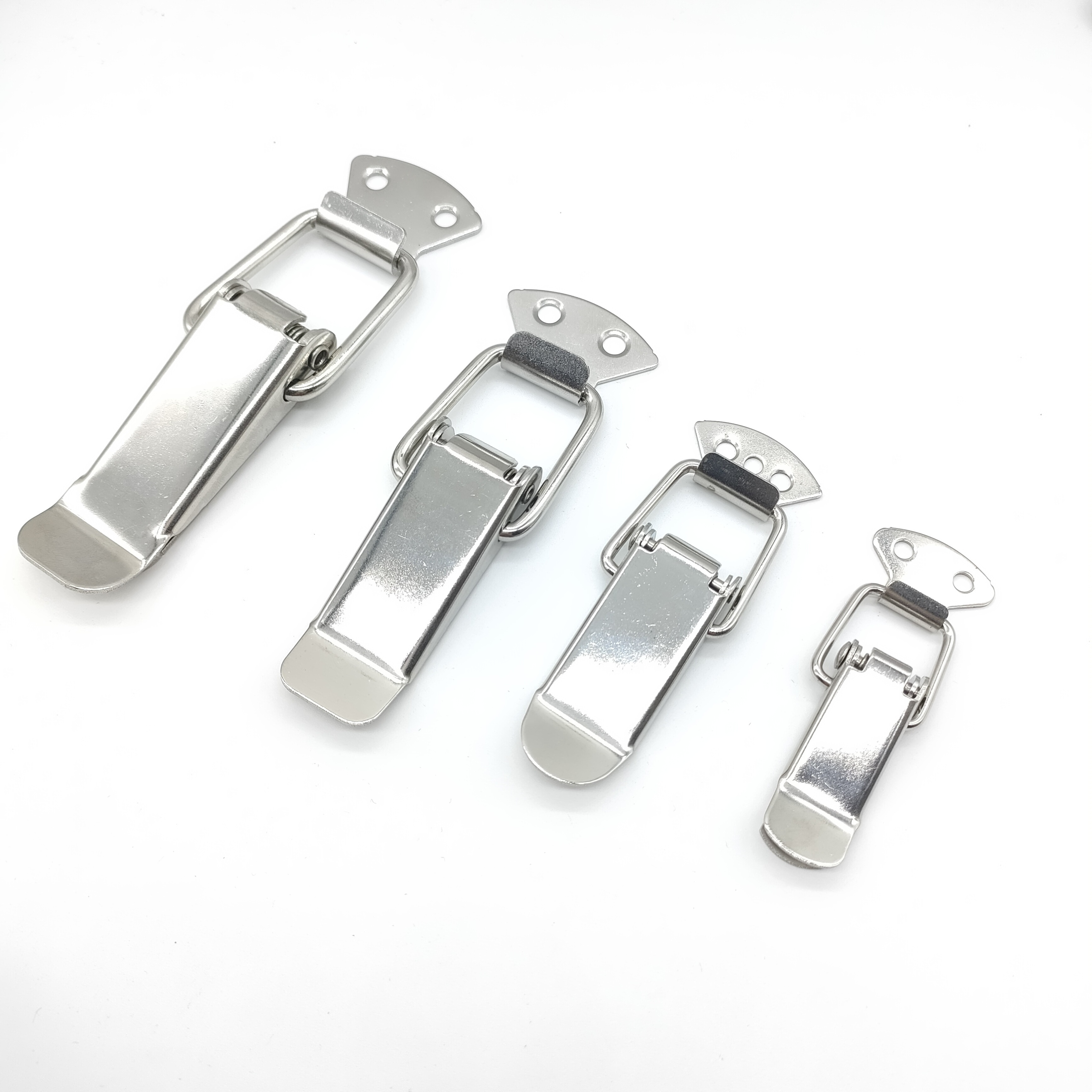 Round metal canister box toggle latch for suitcase