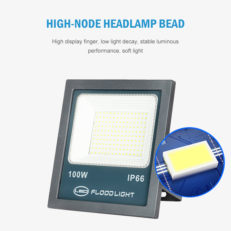 Fast Heat Dissipation Desig Outdoor Ip65 Waterproof  Reflector 20w 30w 50w 100w 150w 200w 300w Led Flood Lamp