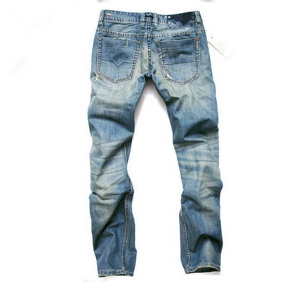 Custom Denim Stacked Male Distressed Straight Washed Slim Men Jeans