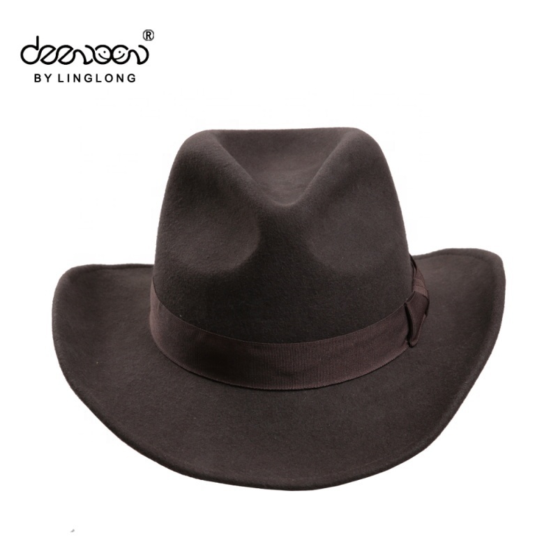 Luxury Promotional Legacy 100X Western Cowboy Hats Custom Mexican Felt Wool Cowboy Hats Sombreros Texanos d baquero