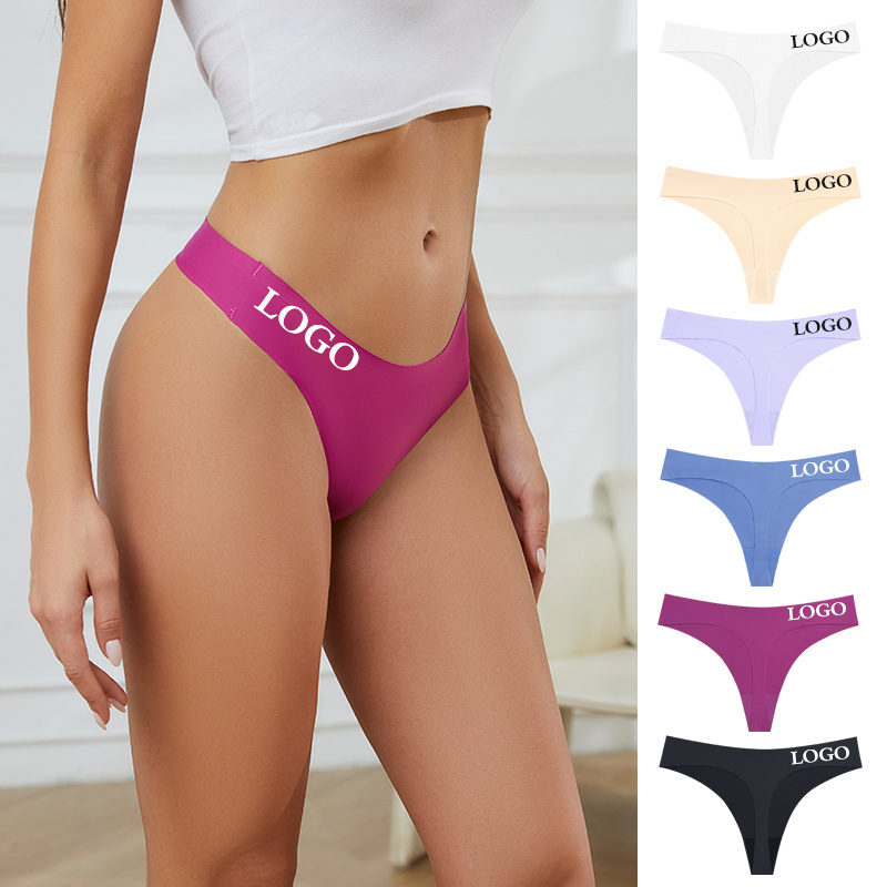 Factory wholesale seamless G-Sring thongs breathable sexy tongs panties  quick dry underwear