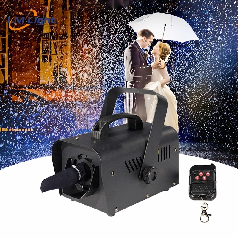 Mini 800W dmx artificial snow spray making machine outdoor indoor wedding christmas effect party snow machine for parties