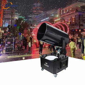 3000W artificial fake snow spray making machine 360 degree moving head maker snow foam machine for the christmas party