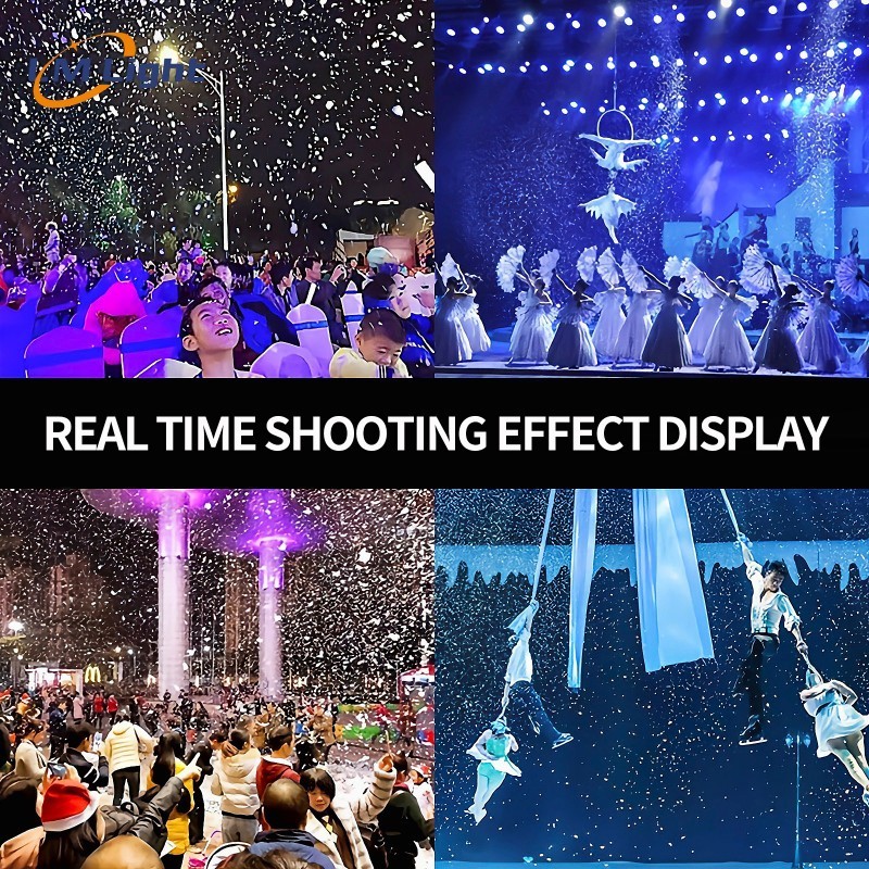 Mini 800W dmx artificial snow spray making machine outdoor indoor wedding christmas effect party snow machine for parties