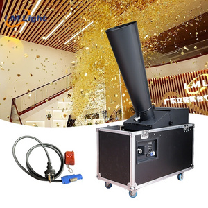 Stage large confetti machine dmx paper co2 confetti blow machine for wedding party electric dj wedding confetti cannon shooter