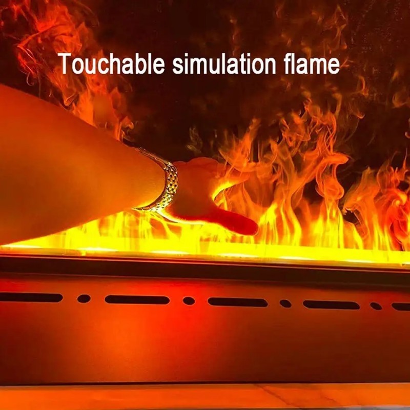 Support customization 700/800/1000mm fake flame water vapor fireplace electric 3d steam Led Atomizing Vapor Electric Fireplace