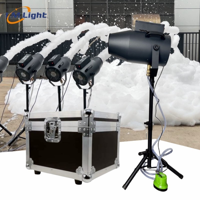 Wholesale high quality 1000W mini outdoor spray foam machine party cannon for Swimming Pool Party jet foam cannon with case