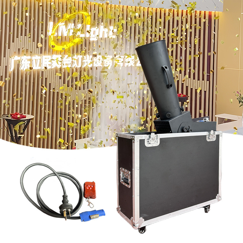 Mini adjustable angle paper blast launcher cannons machine dmx small co2 confetti machine for events club festival stage party