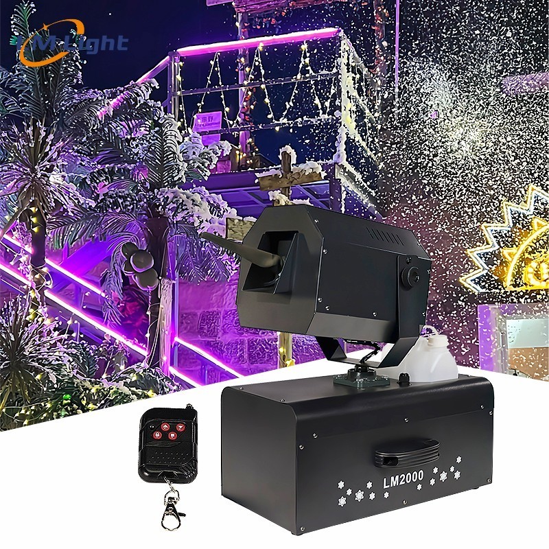 DJ Stage special effects Christmas Party 2000w moving head artificial large spray snow foam machine outdoor making factory