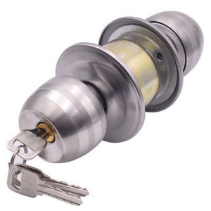 Commercial cylindrical entry privacy bathroom bedroom interior knob lock main stainless steel handle safety lock