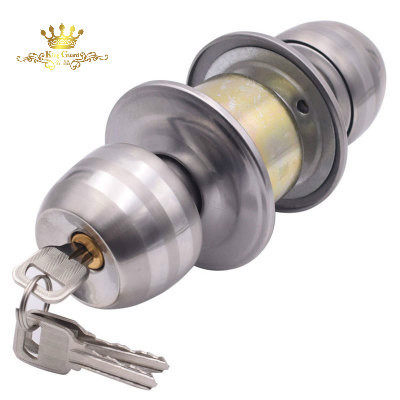 Commercial cylindrical entry privacy bathroom bedroom interior knob lock main stainless steel handle safety lock