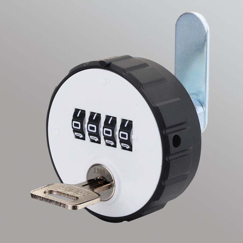 Round mechanical cam lock universal locker file cabinet drawer cabinet door lock key double open code lock