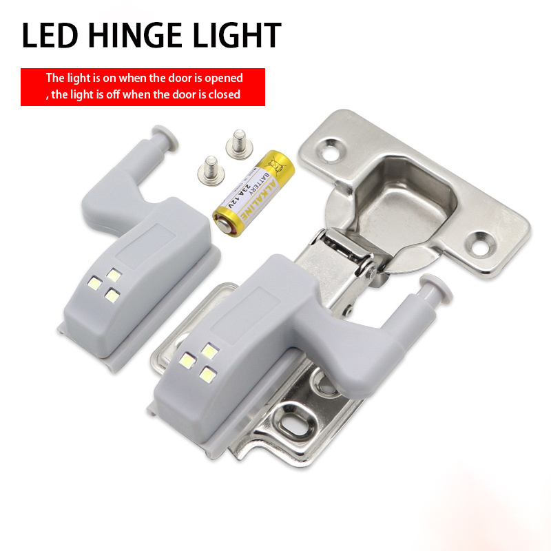 Under cabinet led Sensor light hydraulic hinge home Kitchen door cabinet lighting auxiliary cabinet hinge led light