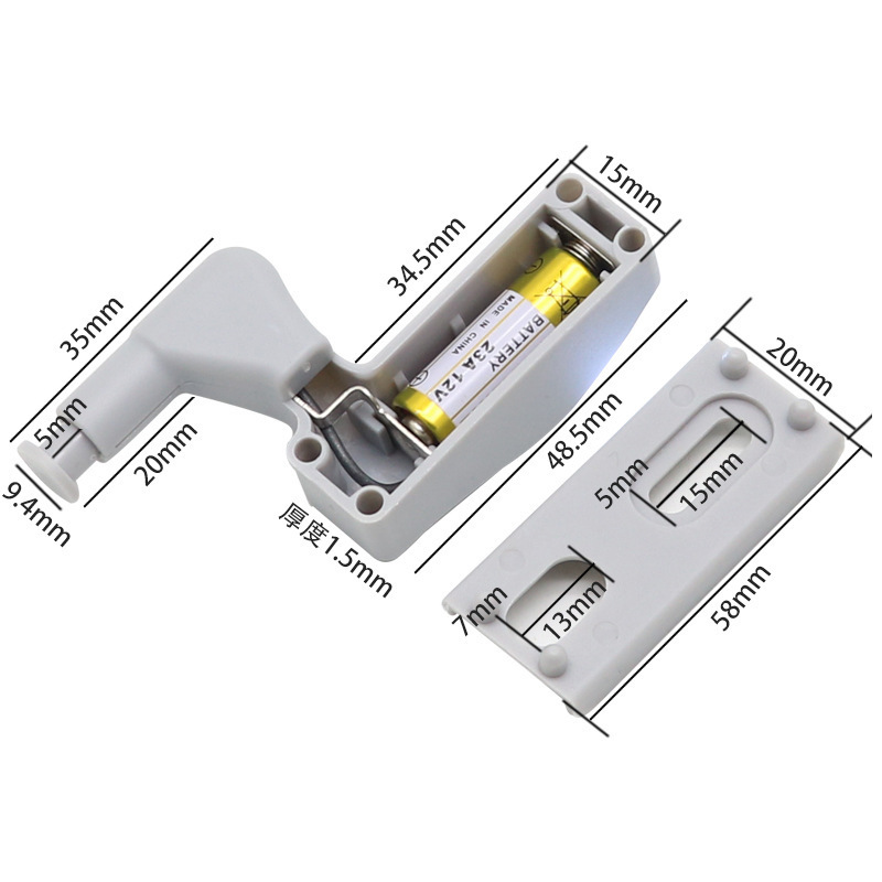 Under cabinet led Sensor light hydraulic hinge home Kitchen door cabinet lighting auxiliary cabinet hinge led light