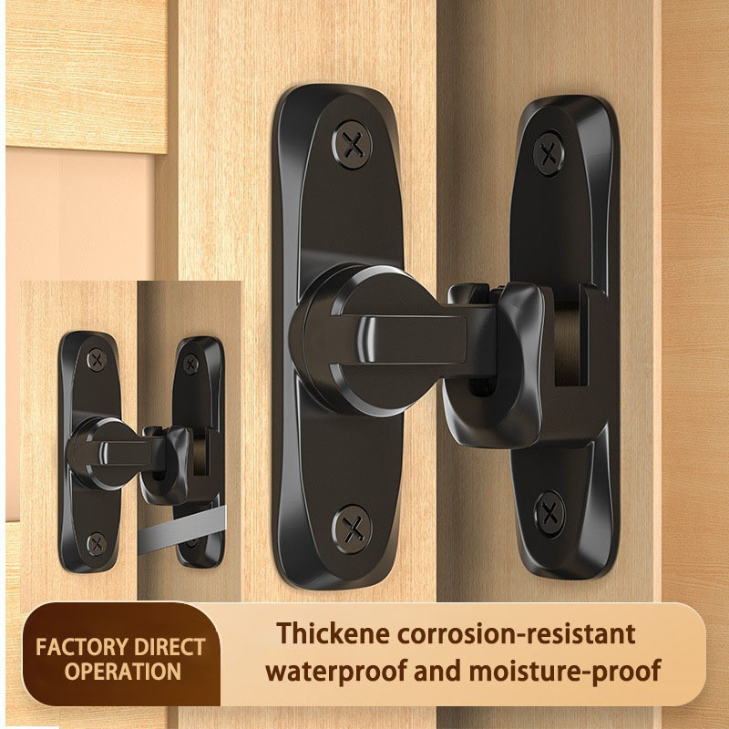 Aluminum alloy security sliding door window latch Nail-free installation portable child protection barn  door lock