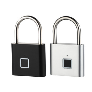 Smart fingerprint unlock smart padlock small electronic lock home door cabinet dormitory dust and rust mini electronic lock