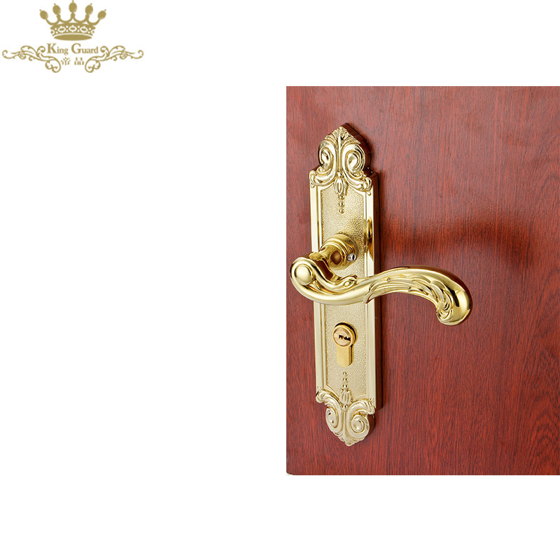 Hot sale bathroom handle lock bedroom wooden door handle anti theft door lock