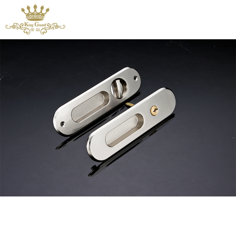 China factory zinc alloy metal sliding wooden door hook lock wardrobe furniture handle modern sliding wooden door lock