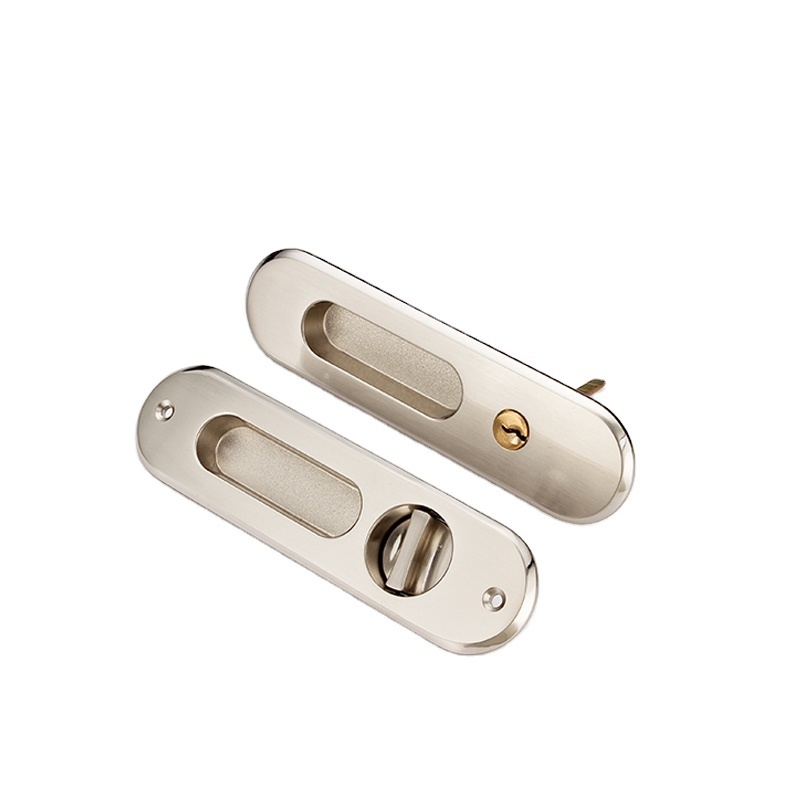 China factory zinc alloy metal sliding wooden door hook lock wardrobe furniture handle modern sliding wooden door lock