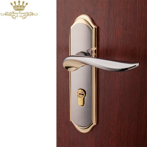 Wholesale european style classic door pull handle toilet door locks handle interior