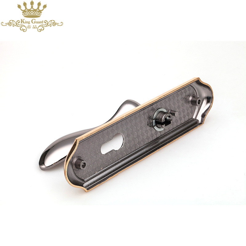 Wholesale european style classic door pull handle toilet door locks handle interior