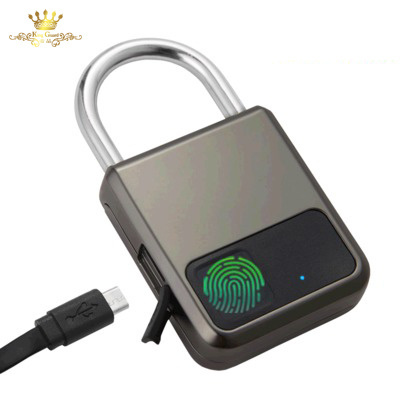 Smart fingerprint padlock cabinet electronic lock waterproof anti-theft locker luggage padlock