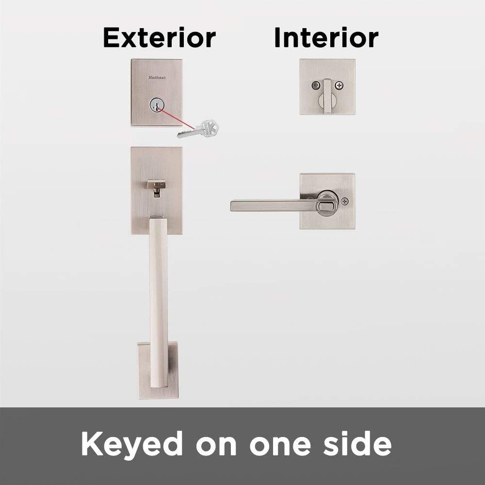 Interior room door lock set Home mute universal lock cylinder Lever Featuring SmartKey Security