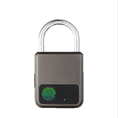 Smart fingerprint padlock cabinet electronic lock waterproof anti-theft locker luggage padlock