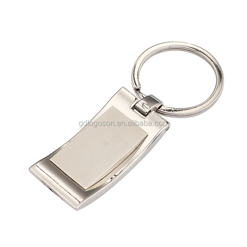 Factory Custom Keychains in Bulk Free Sample Own Promotional Logo Rectangle Cheap Round Blank Metal Keychain