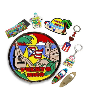 Factory San Juan Keyring Frog Custom Metal Keychain Bottle Opener Customized Puerto Rico Souvenirs Fridge Magnet